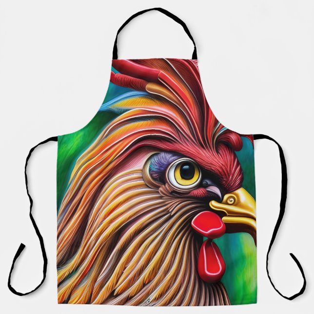 Tablier Rooster orange brillant (Recto)