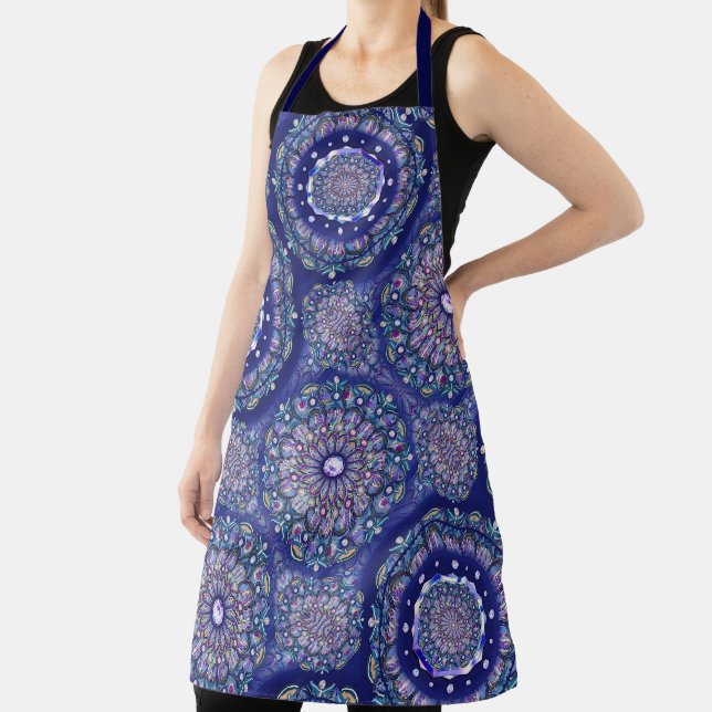 Tablier Rosace bleue (Insitu)