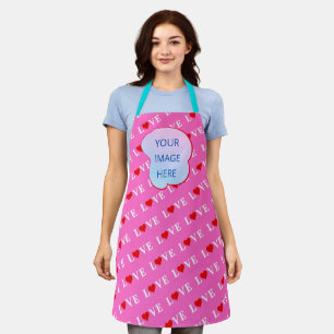 Tablier Rose AMOUR Moderne Chic