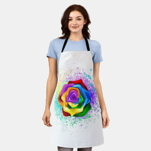Tablier Rose arc-en-ciel coloré