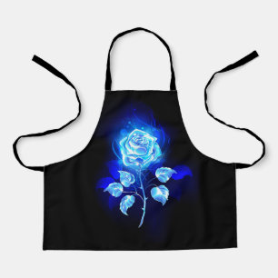 Tablier Rose bleue brûlante