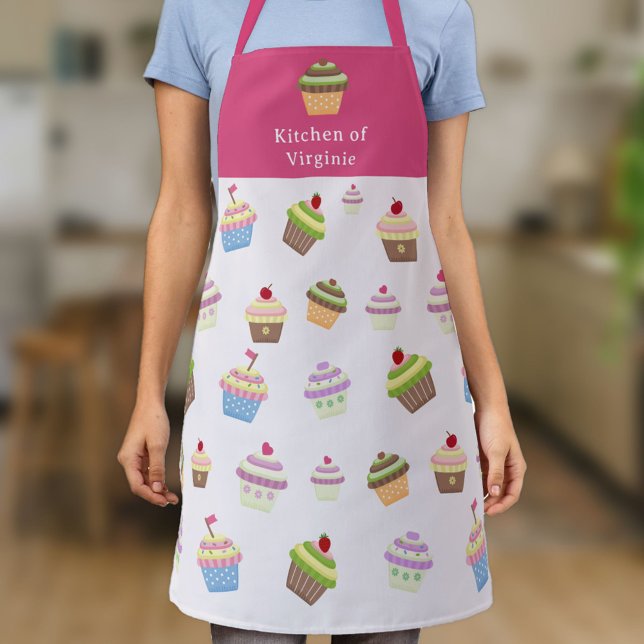 Tablier rose cupcake (Cupcake Pink Apron)