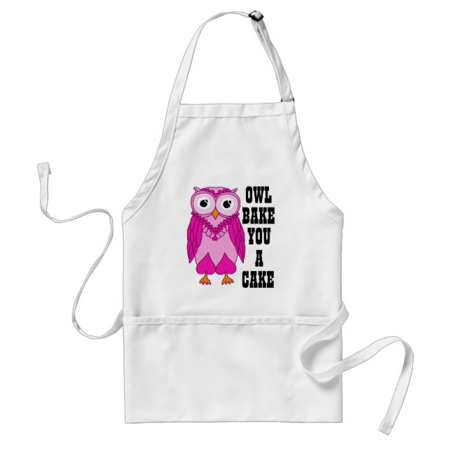 Tablier Rose de hibou (Devant)