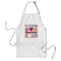 Tablier (rose) de patchwork de professeur