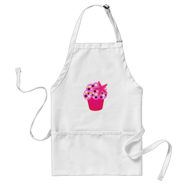 Tablier rose de petit gâteau (Devant)