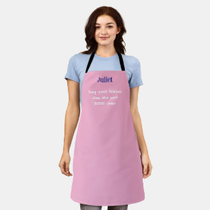 Tablier Rose drôle Gardez vos amis proches