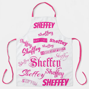 Tablier Rose et Rouge Sheffey