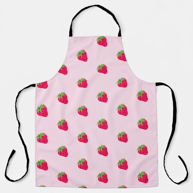 Tablier Rose framboise pailleté frais (Recto)