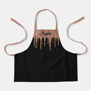 Tablier Rose Gold Pailleté Personnalisé S