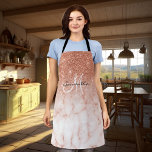 Tablier Rose Gold Parties scintillant Ombre marbre rose Pe<br><div class="desc">Cette conception peut être personnalisée en choisissant l'option personnaliser pour ajouter du texte ou apporter d'autres modifications. Si ce produit a la possibilité de transférer la conception à un autre article, s'il vous plaît assurez-vous d'ajuster la conception pour s'adapter si nécessaire. Contactez-moi à colorflowcreations@gmail.com si vous souhaitez avoir cette conception...</div>