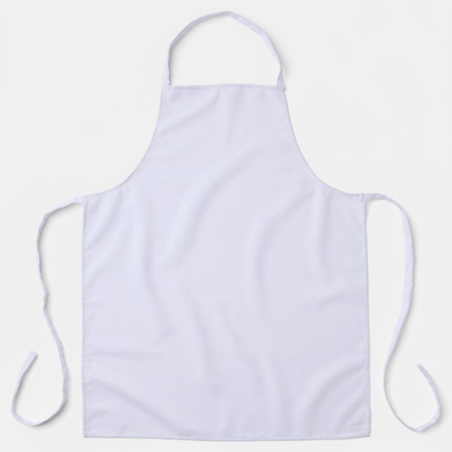 Tablier Rose Lavande Douce Pâle Blanche Couleur Uni Pastel (Recto)