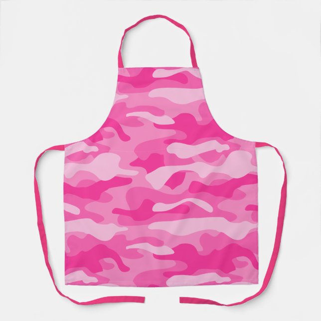 Tablier Rose Persan Camo Monocolore (Recto)