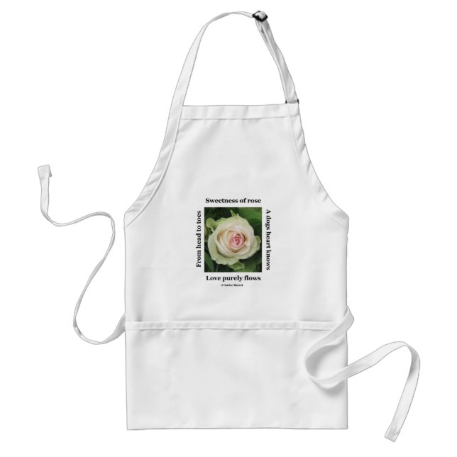 Tablier Rose Poétique Apron Par Ladee Basset (Devant)