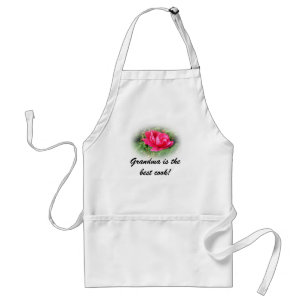 Tablier rose rose, grand-mère est la meilleure cuisinière