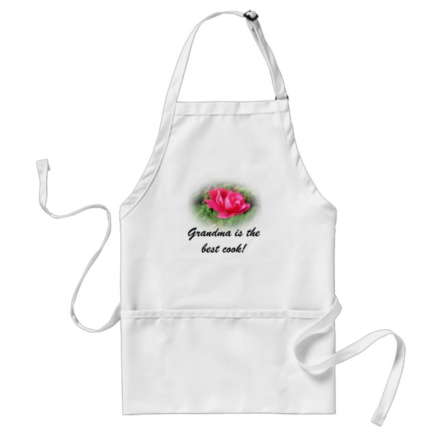 Tablier rose rose, grand-mère est la meilleure cuisinière (Devant)