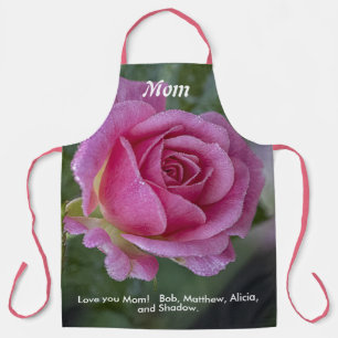 Tablier Rose rose - Photographie florale - Fête des mère
