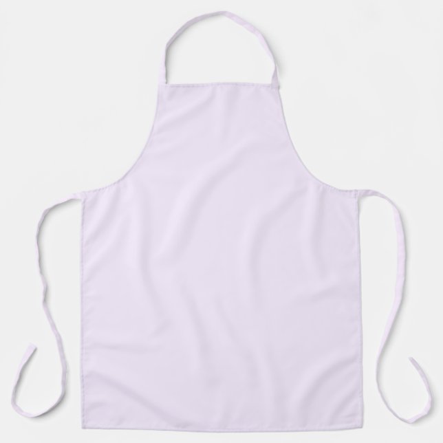 Tablier Rose Violet Doux Blanc Pastel Couleur Uni (Recto)