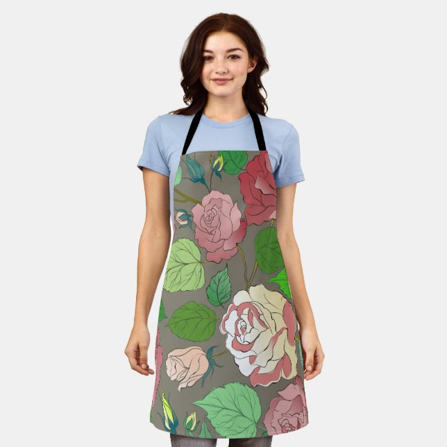 Tablier Roses 30 (Porté)