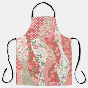 Tablier Roses de Patchwork : conception motif transparente