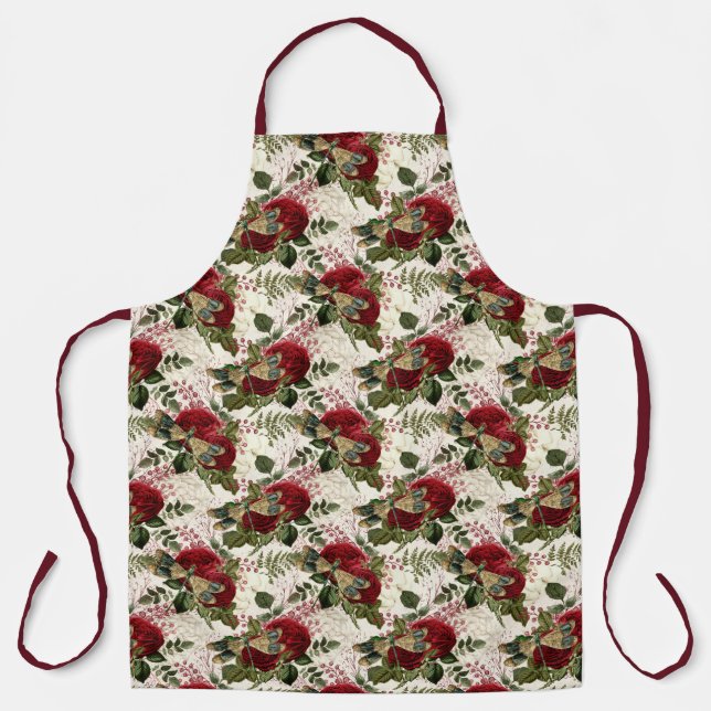 Tablier Roses et libellules (modèle 7)  (Recto)