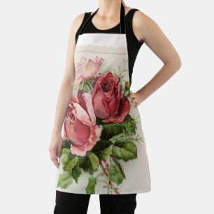 Tablier Roses floraux Vintages antiques