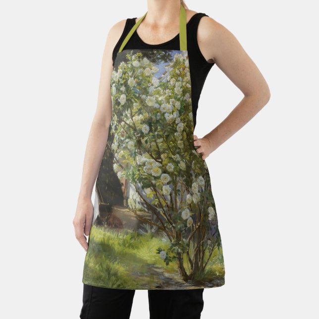 Tablier Roses. Marie Krøyer seated in the deckchair (Insitu)