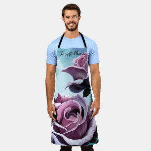 Tablier Roses radieux : Parfaitement rose et violet pétale
