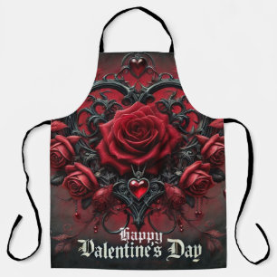 Tablier roses rouges gothiques Saint-Valentin
