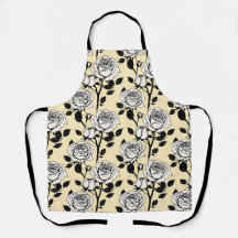 Roses Simples Noir Et Blanc Dans Un Style Graphiqu