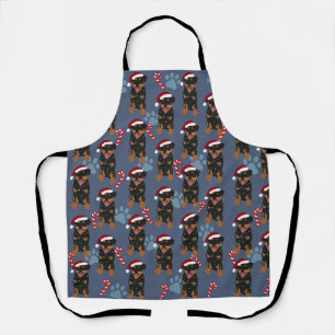 Tablier Rottweiler de Noël