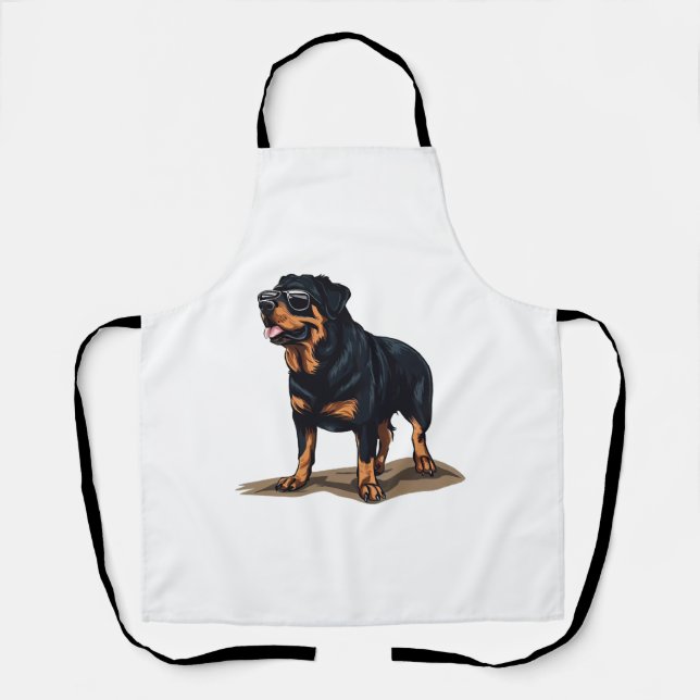 Tablier Rottweiler L'Explorateur (Recto)