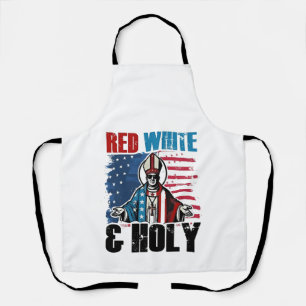 Tablier Rouge Blanc et Saint Pape Léon XIV, 4 juillet