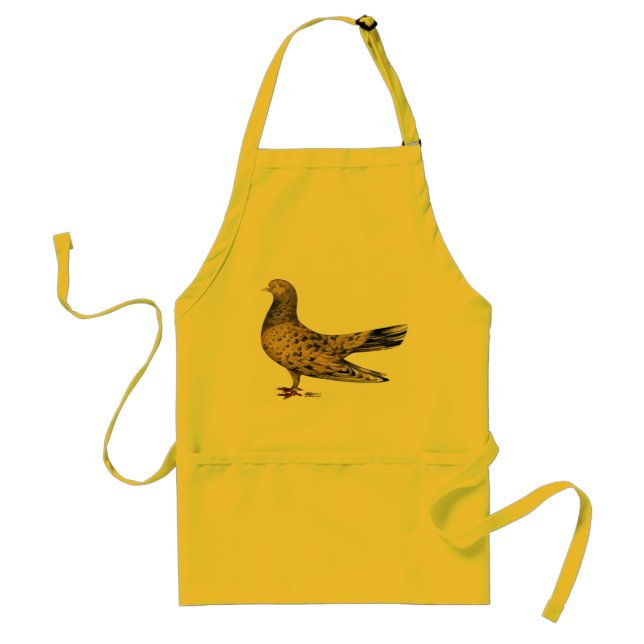 Tablier Rouleau Oriental Volant : amande (Devant)