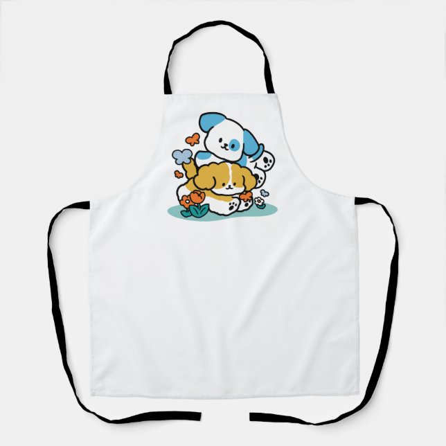 Tablier Rouler En Mai Comme De Joyeux Pups - Mignonne Chie (Recto)