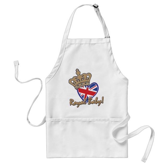 Tablier Royal Baby UK Heart Flag (Devant)