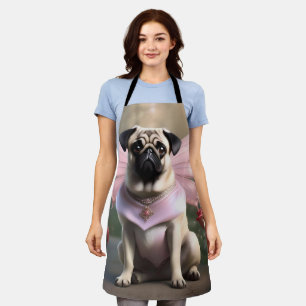 Tablier Royal Pug : La Princesse Fée des Royaumes Enchanté
