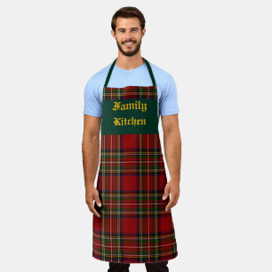 Tablier Royal Stewart Clan Tartan Plaid Personnalisé