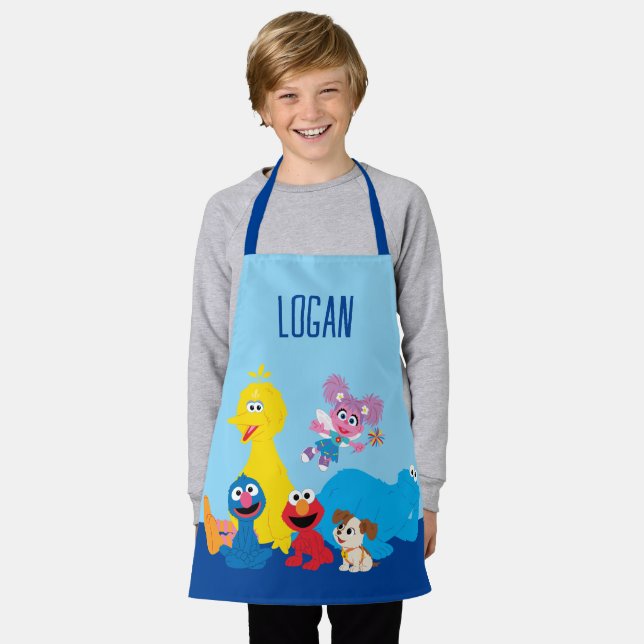 Tablier Rue Sésame | Coloré Sesame Street Pals (Porté)