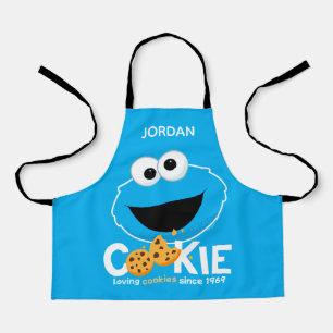 Tablier Rue Sésame Cookie Monster Ajouter Votre Nom