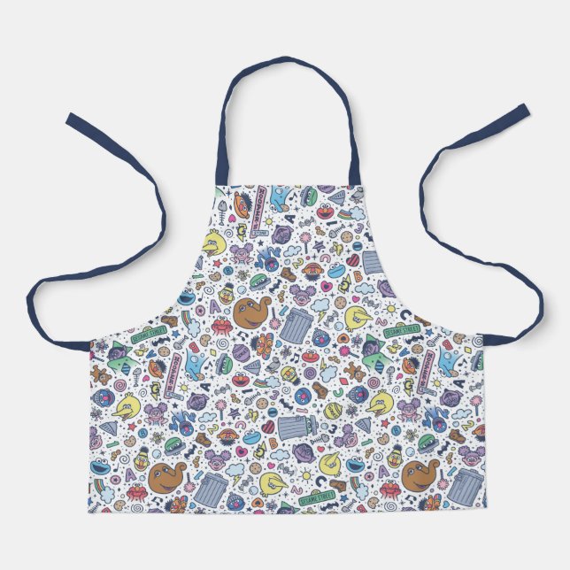 Tablier Rue Sésame | Sesame Pals DoodMotif (Recto)