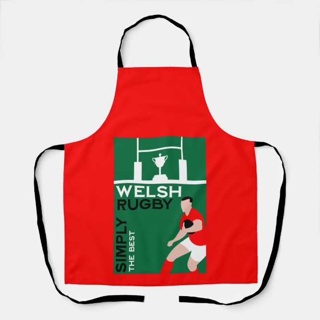 Tablier Rugby Wales Fan Art (Recto)