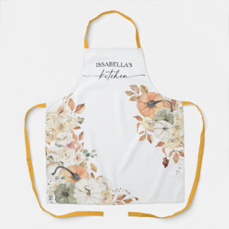 Tablier Rustic Pumpkins Thanksgiving All-Over Print Apron