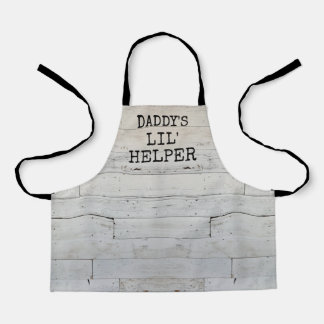 Tablier Rustique Bois mignon petit aide de papa