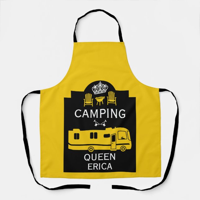 Tablier RV Camping Queen USA (Recto)