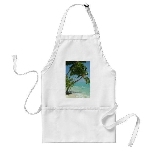 Tablier Sable de plage tropicale soleil eau océan vagues s (Devant)