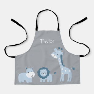 Tablier Safari Animaux Personnalisés Apron Enfants