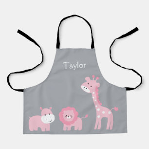 Tablier Safari Personnalisé Animaux Enfants Apron