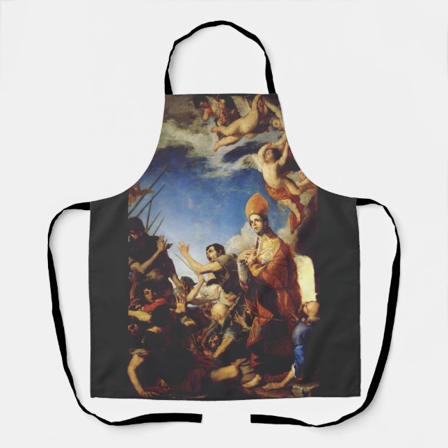 Tablier Saint Janvier, évêque de Bénévent - Beaux-arts (Recto)