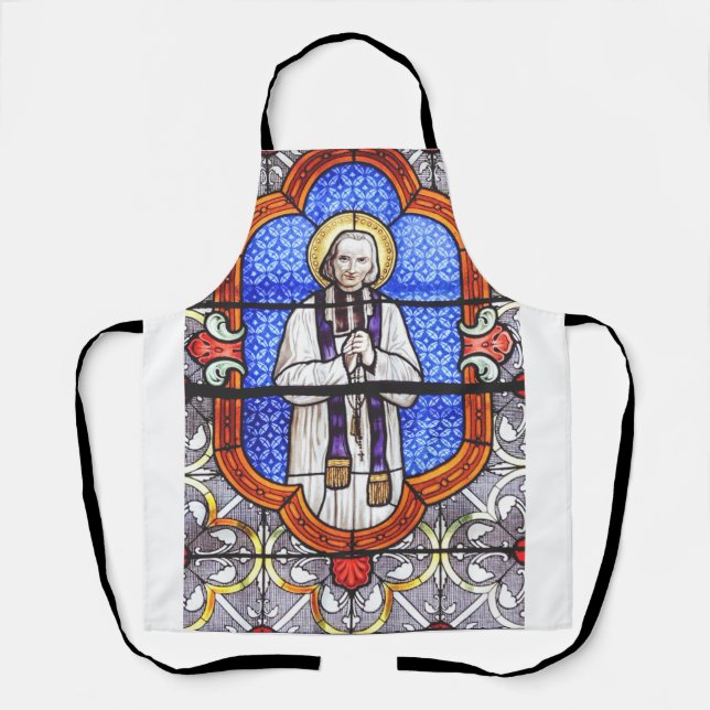 Tablier Saint Jean Vianney Guide de l'Âme Premium Impressi (Recto)