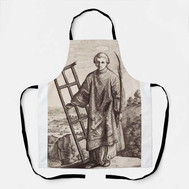 Tablier Saint Laurent archive des saints patrons (Recto)